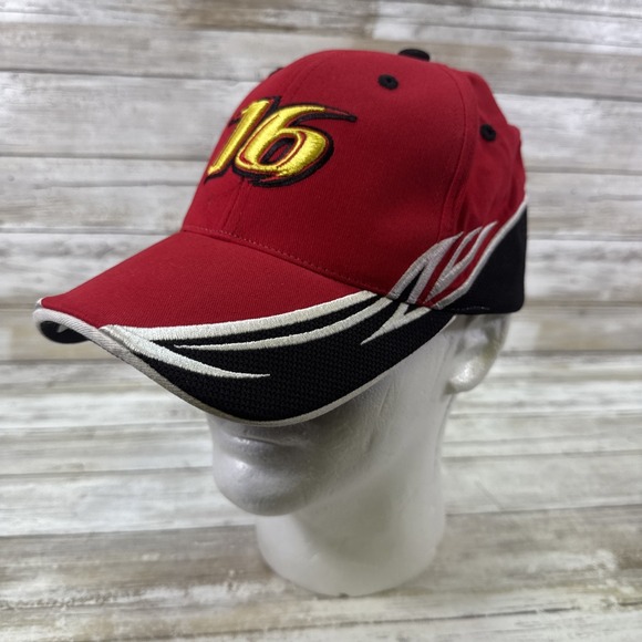 Vintage NASCAR‎ Greg Biffle #16 Adjustable Hat Baseball Cap Flames - Picture 1 of 6